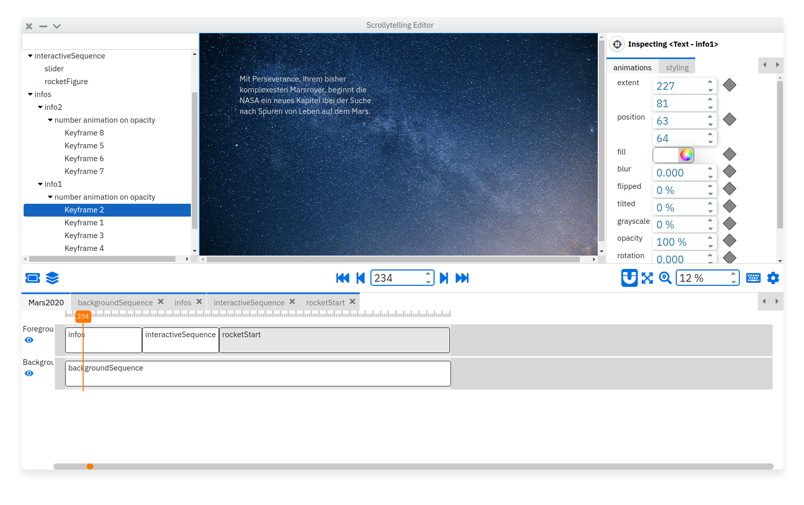 Screenshot of qinoq tool within lively.next